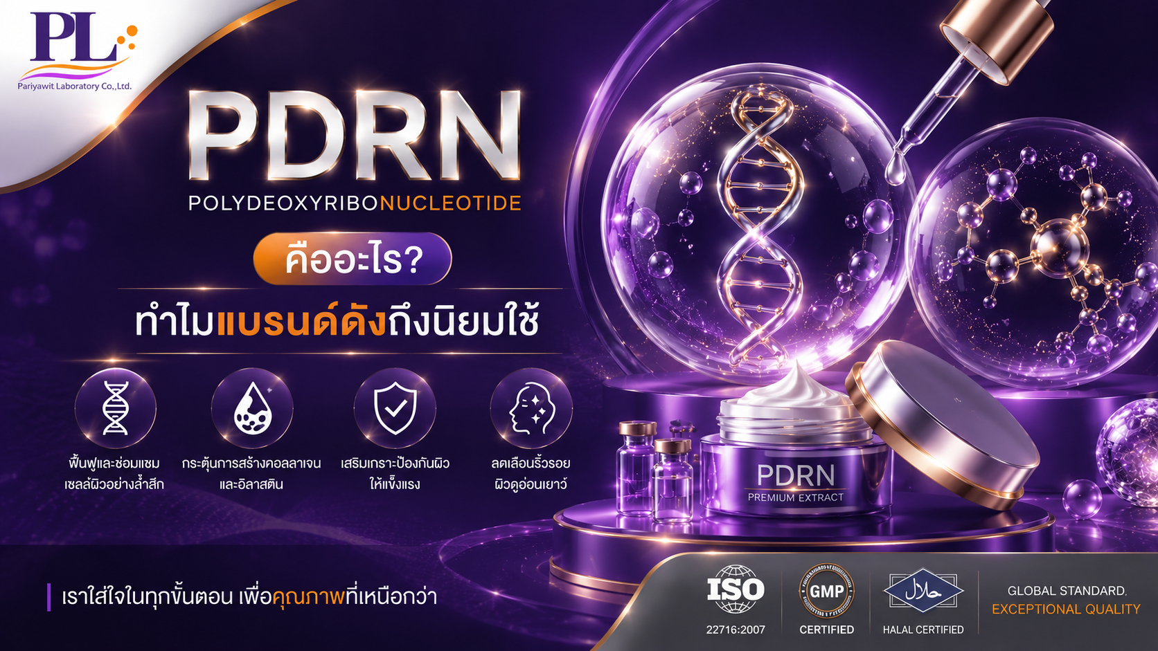 PDRN คืออะไร? ทำไมแบรนด์ดังทั่วโลกถึงนิยมใช้
